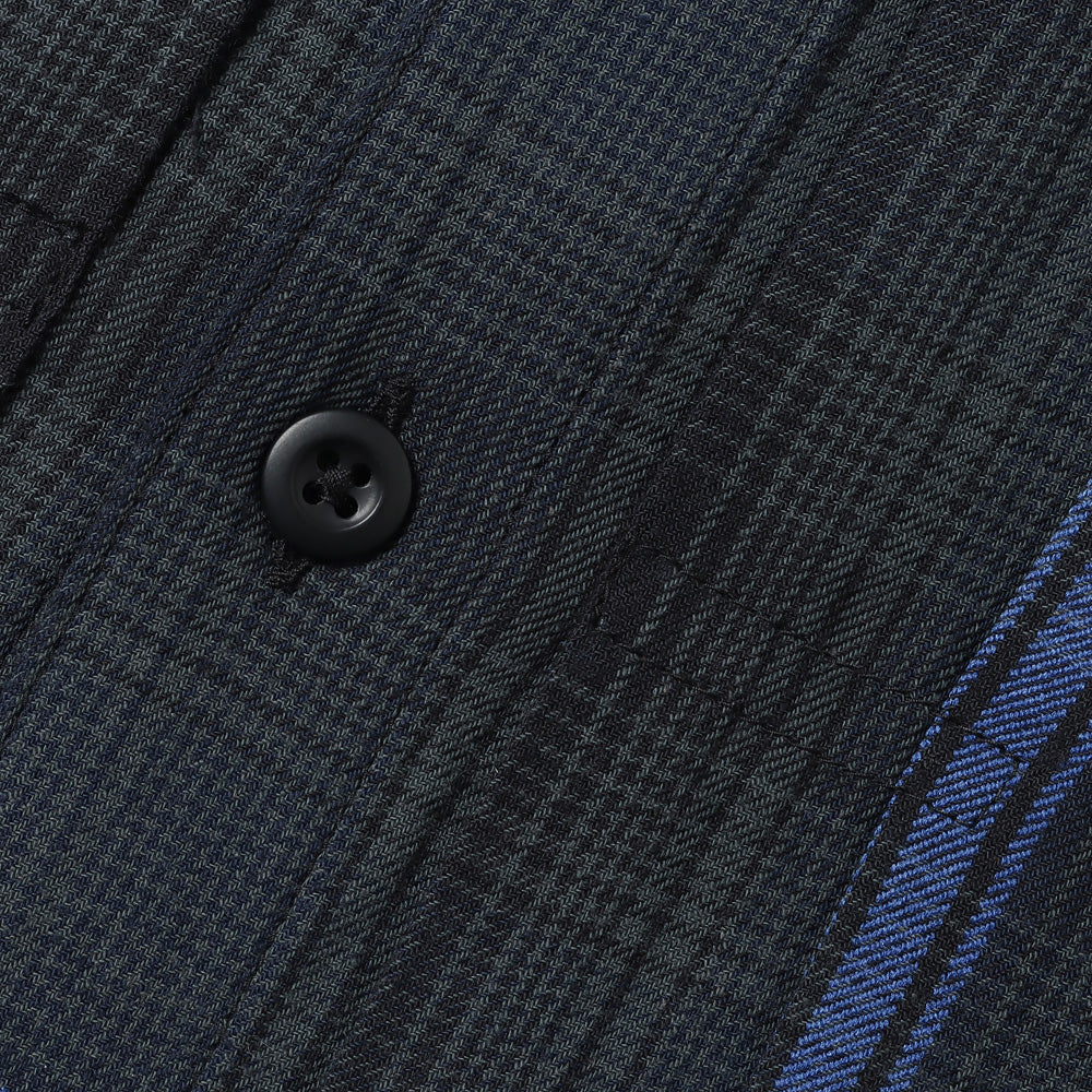 TRUCKER S/S SHIRT C/P TWILL OMBRE PLAID