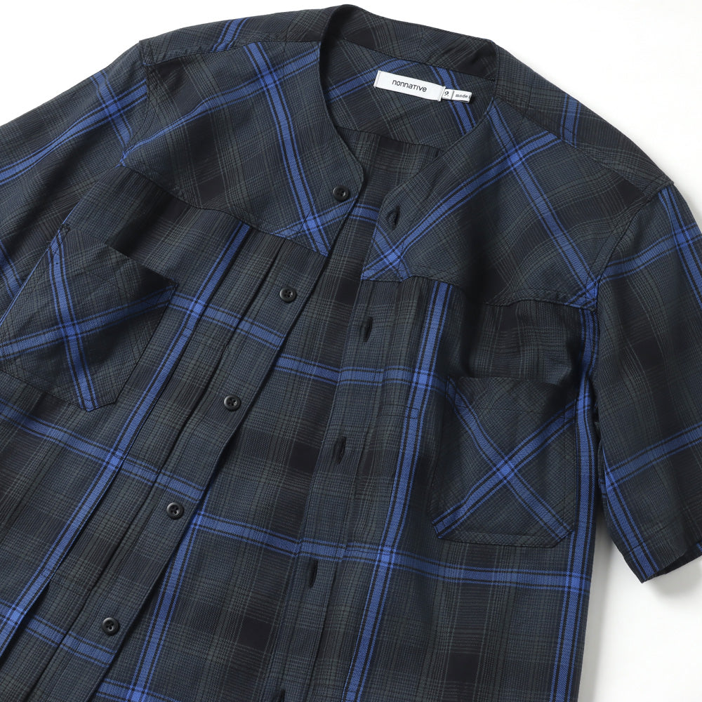 TRUCKER S/S SHIRT C/P TWILL OMBRE PLAID