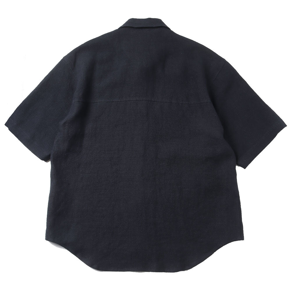 LINEN SILK TWEED HALF SLEEVED SHIRT