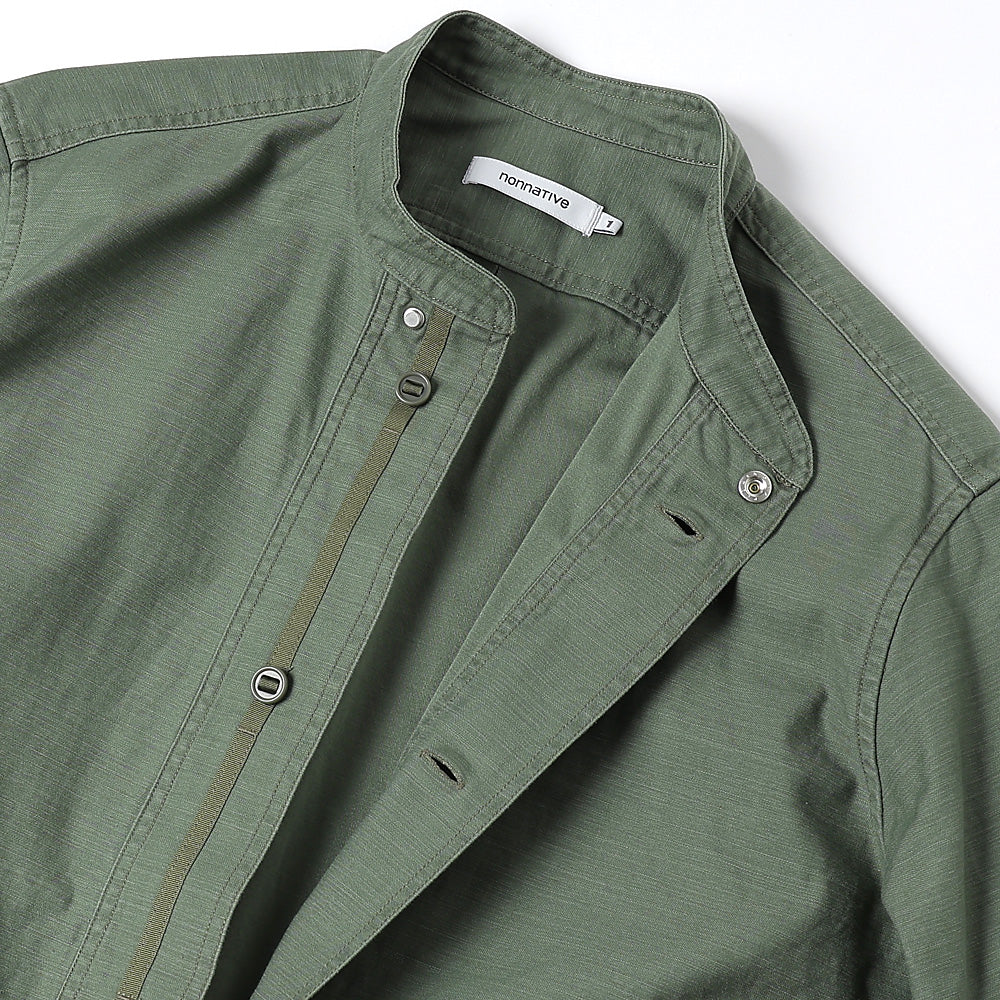 TROOPER SHIRT JACKET COTTON BACKSATIN PIGMENT DYE
