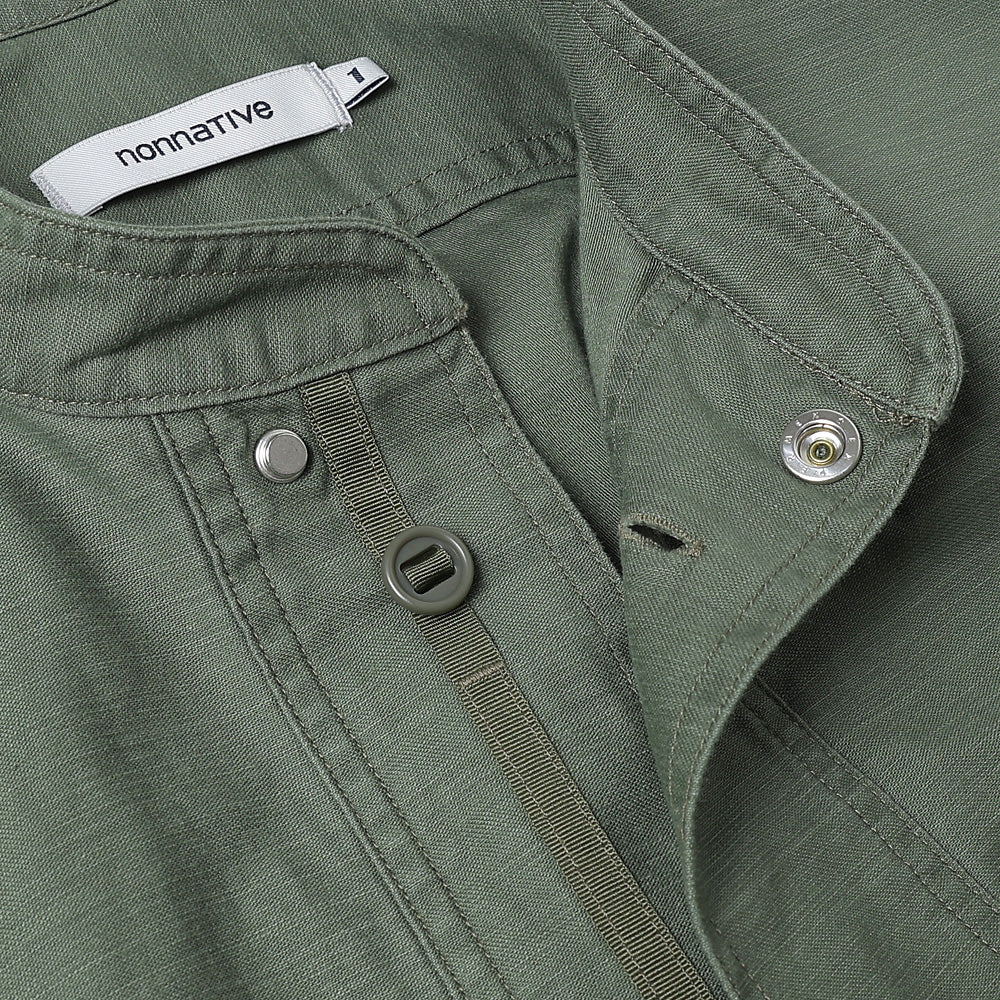 TROOPER SHIRT JACKET COTTON BACKSATIN PIGMENT DYE