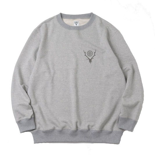 Crew Neck Sweat Shirt - Cotton Jersey / Circle Horn