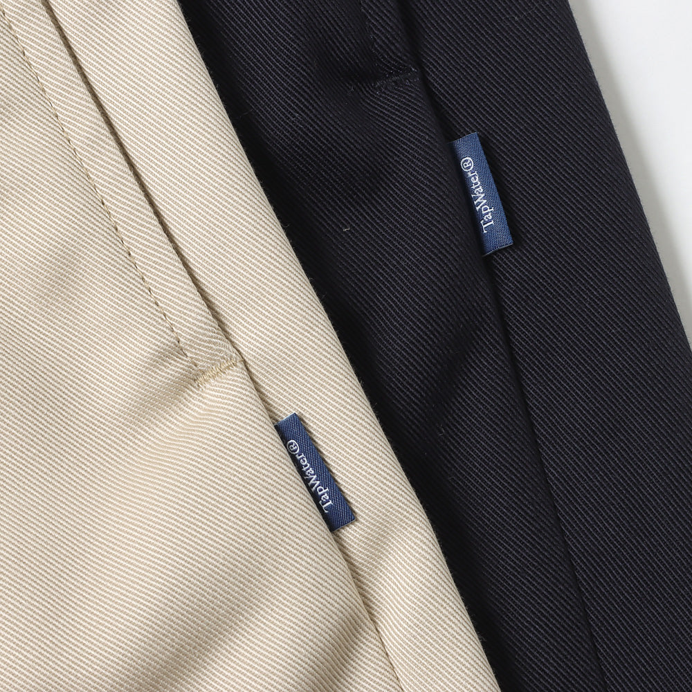 Cotton Chino Tuck Trousers