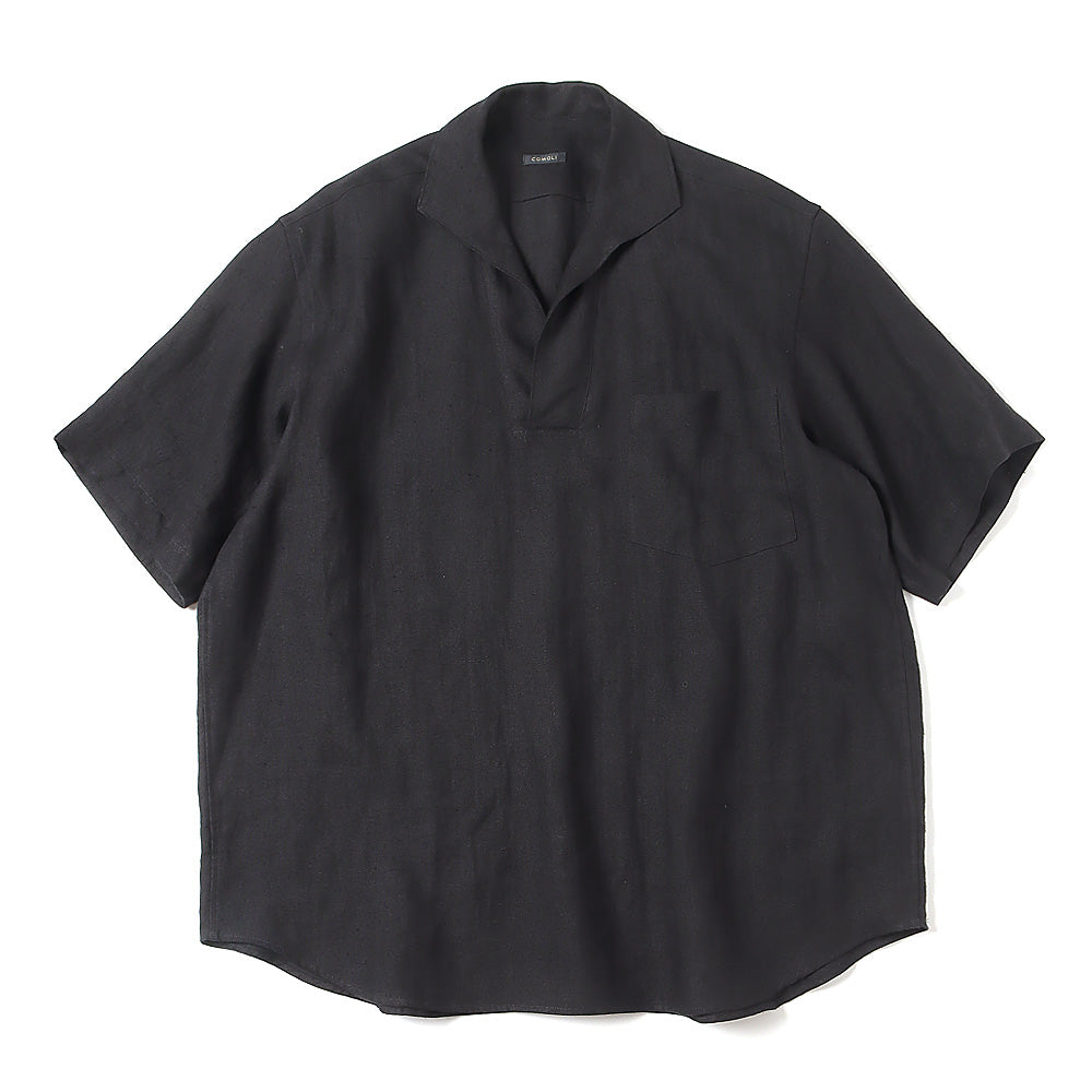 COMOLI) カナパ スキッパー半袖シャツ (X01-02018) | COMOLI / シャツ 