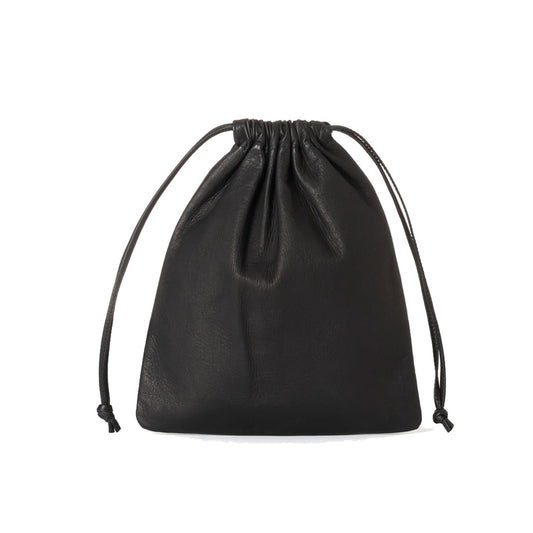 DA76 / DOUBLE FACED DRAWSTRING POUCH : L