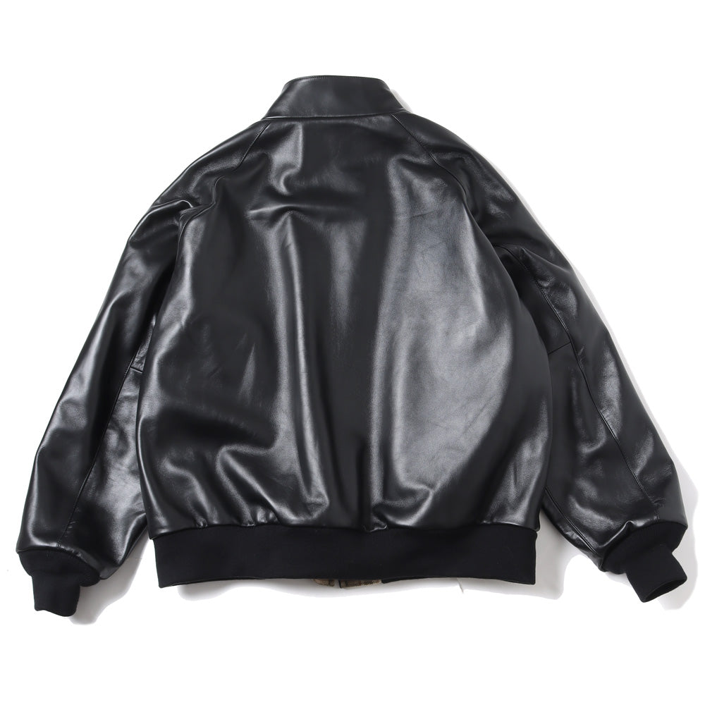 Leather Harrington Jacket