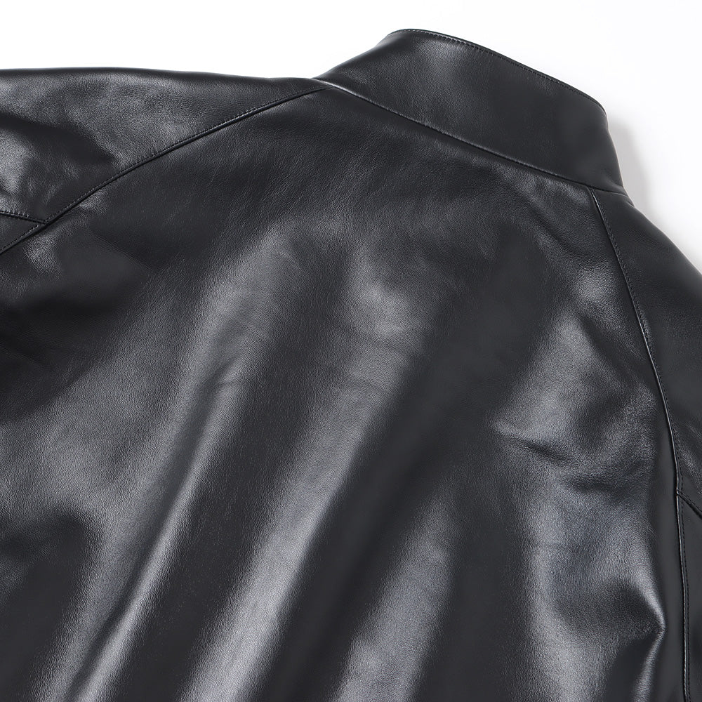Leather Harrington Jacket