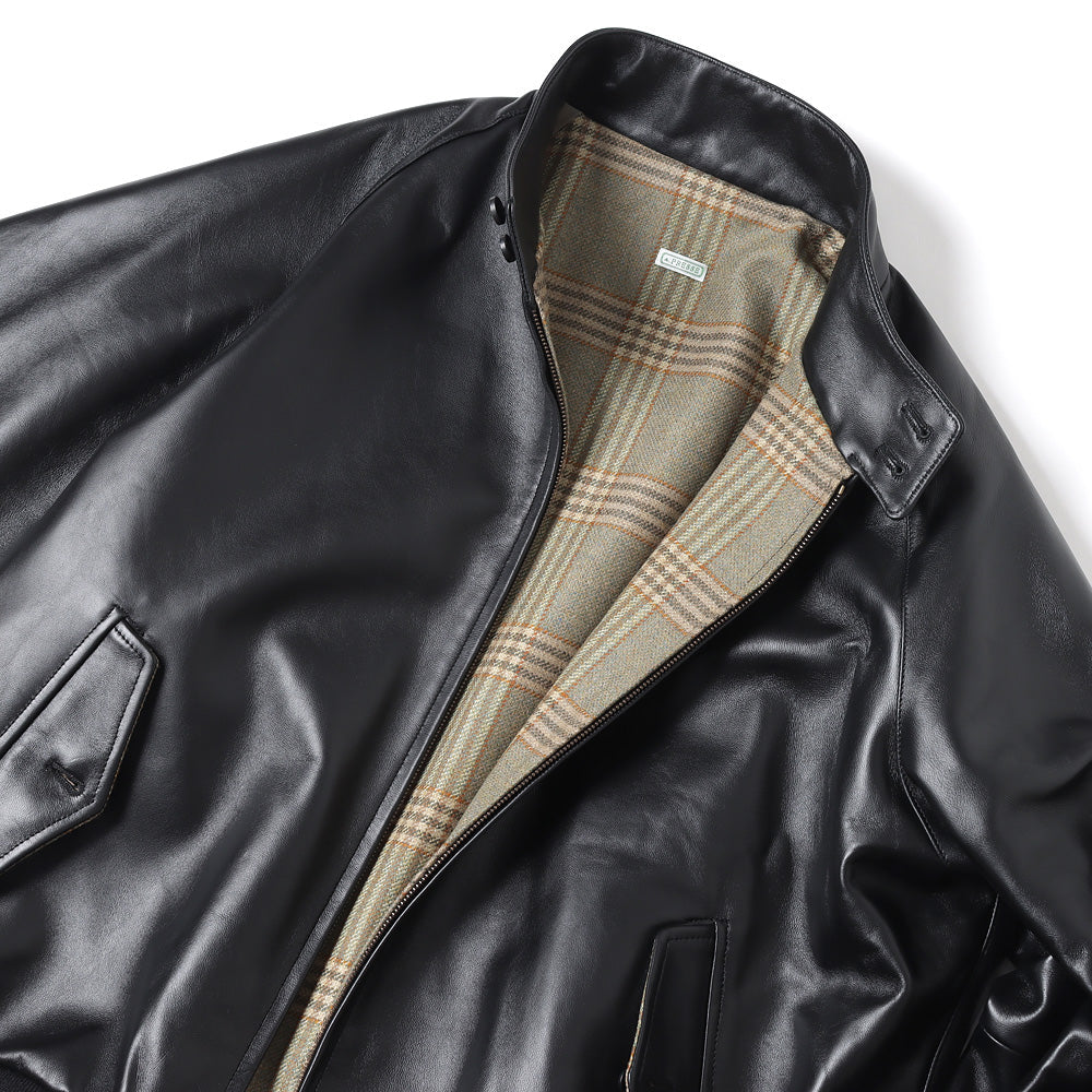 Leather Harrington Jacket