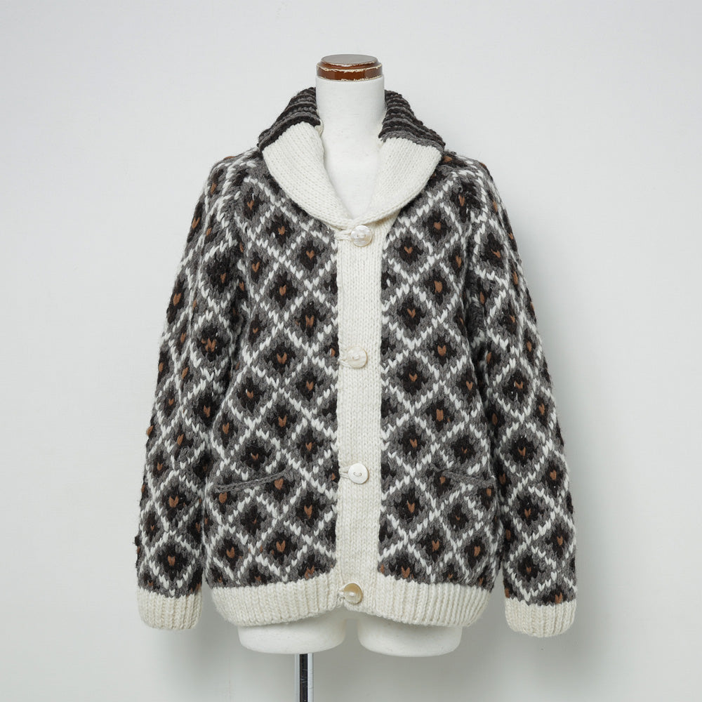 archi(アーキ) PERU HAND KNIT CARDIGAN AW25-E1 (AW25-E1) | archi