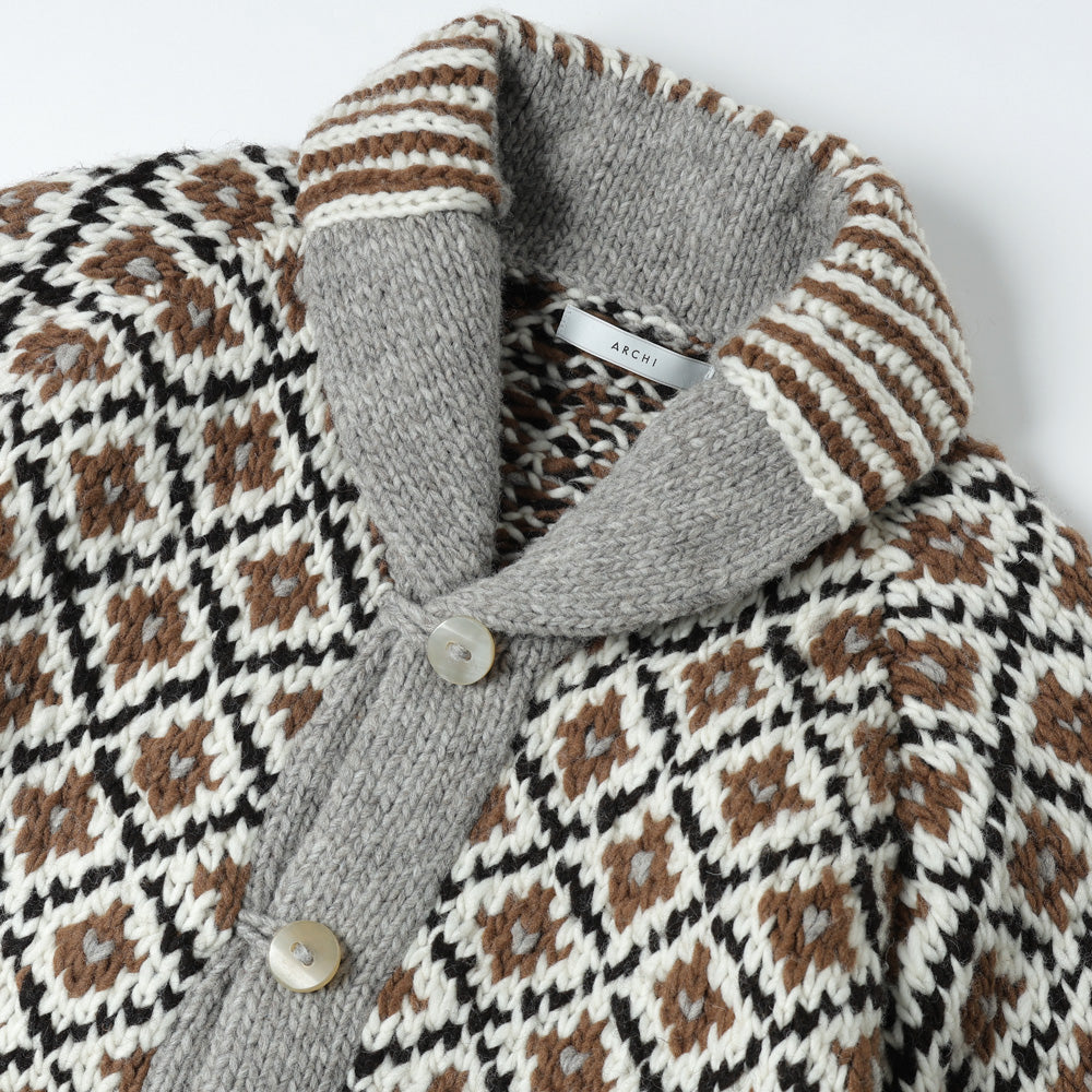 PERU HAND KNIT CARDIGAN