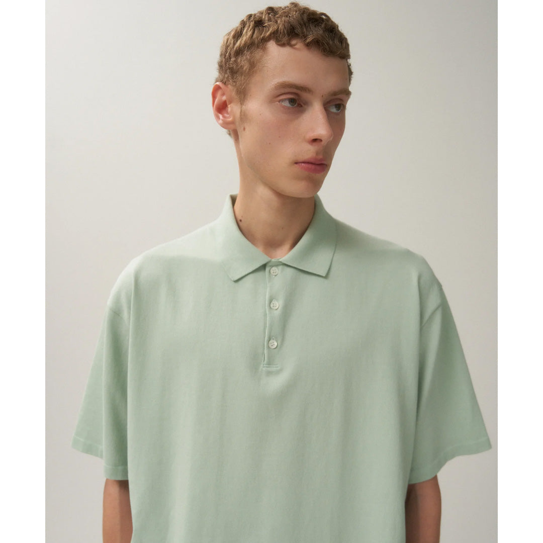 FRESCA KNIT HAIF SLEEVE POLO SWEATER