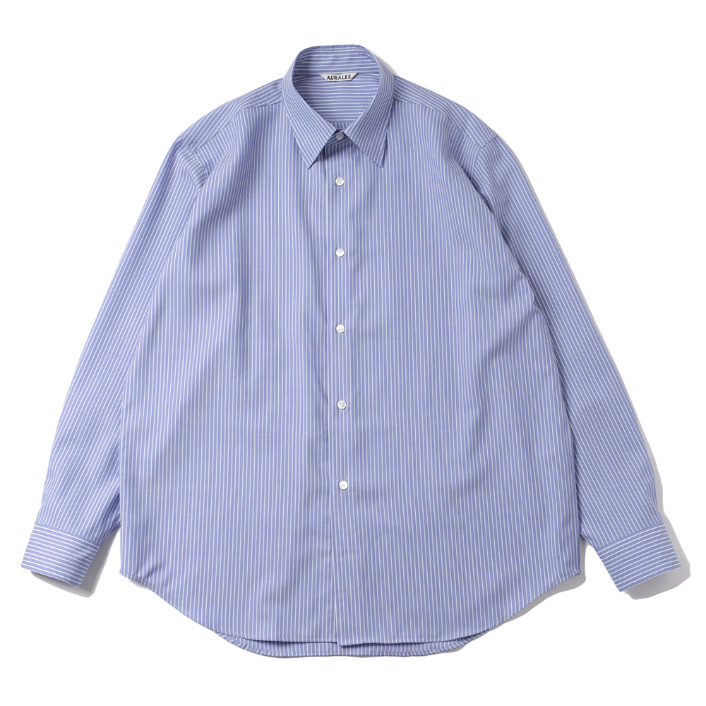 SUPER FINE WOOL STRIPE SHIRT