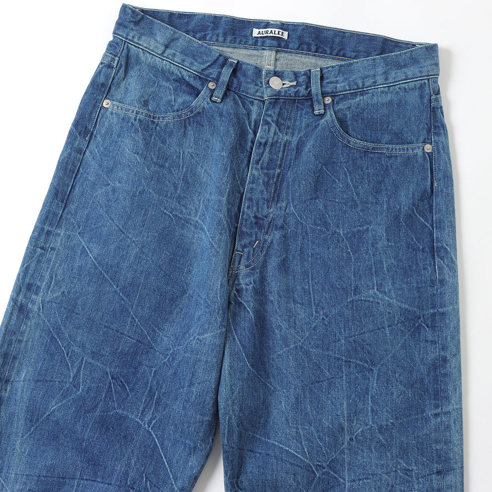 SELVEDGE FADED LIGHT DENIM PANTS