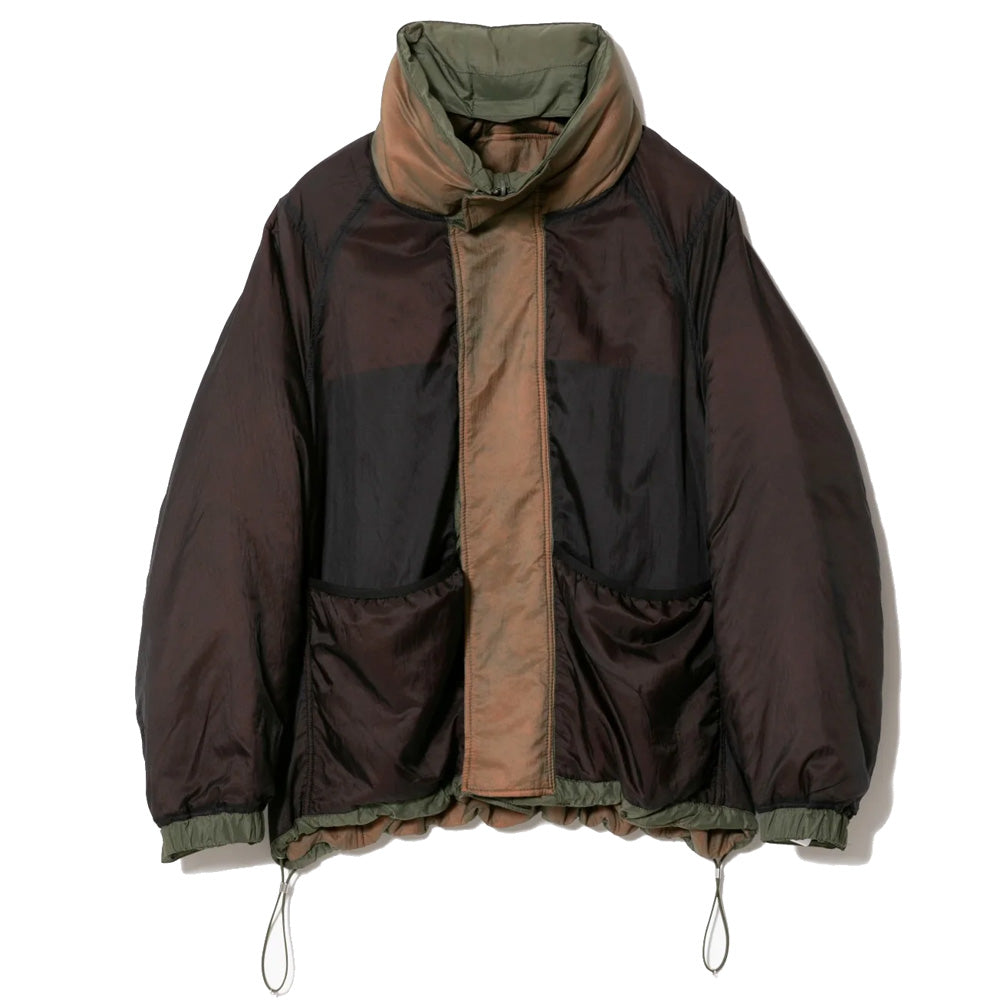 nylonrip dyedpatting monsterparka blouson