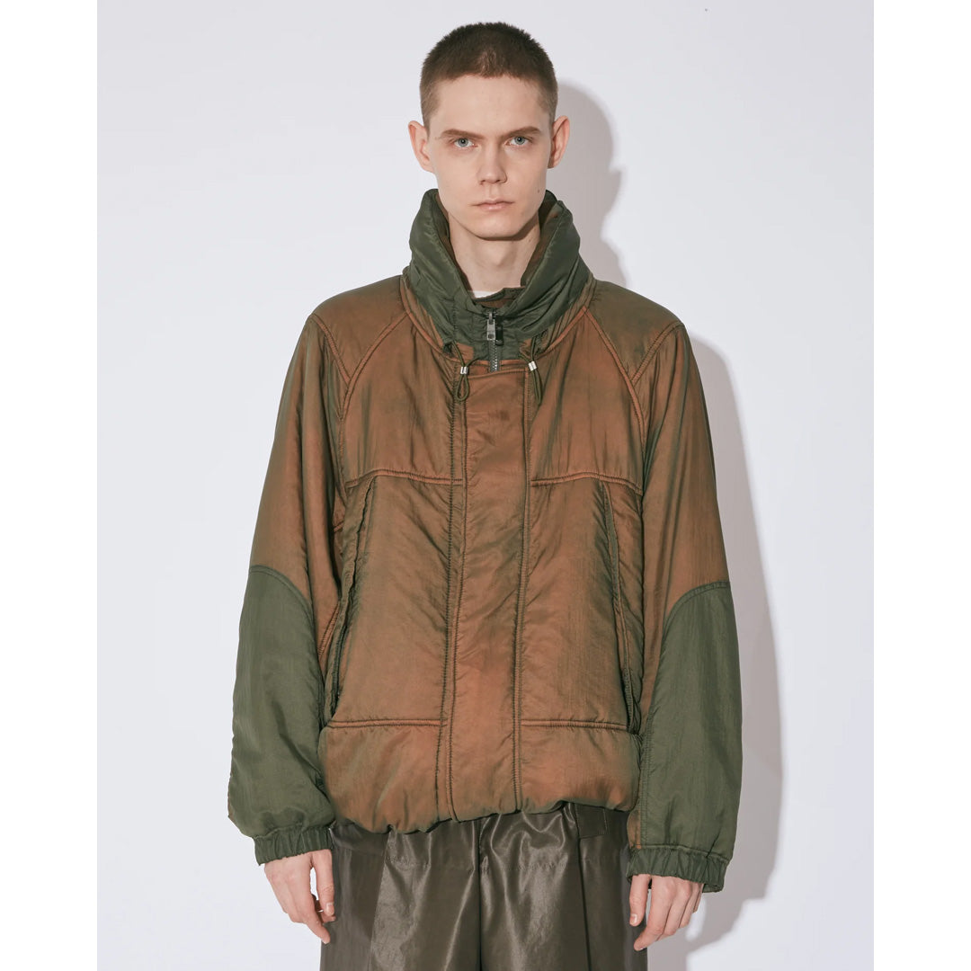 nylonrip dyedpatting monsterparka blouson