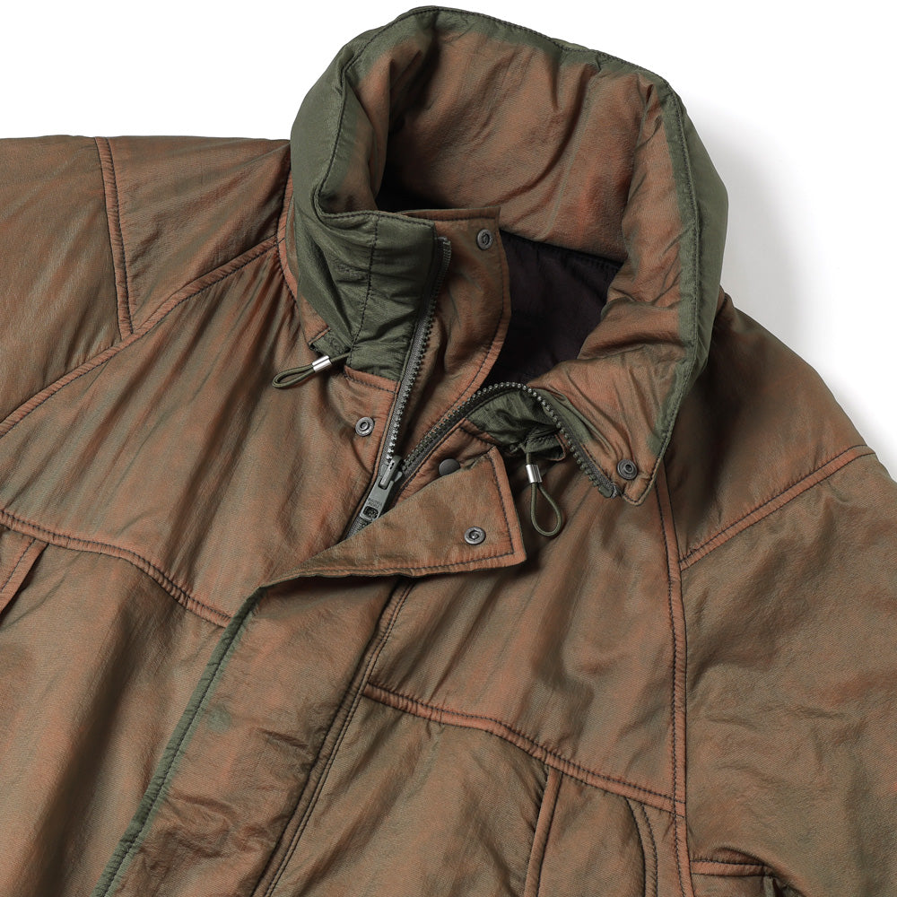 nylonrip dyedpatting monsterparka blouson