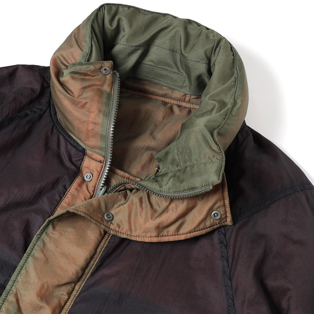 nylonrip dyedpatting monsterparka blouson