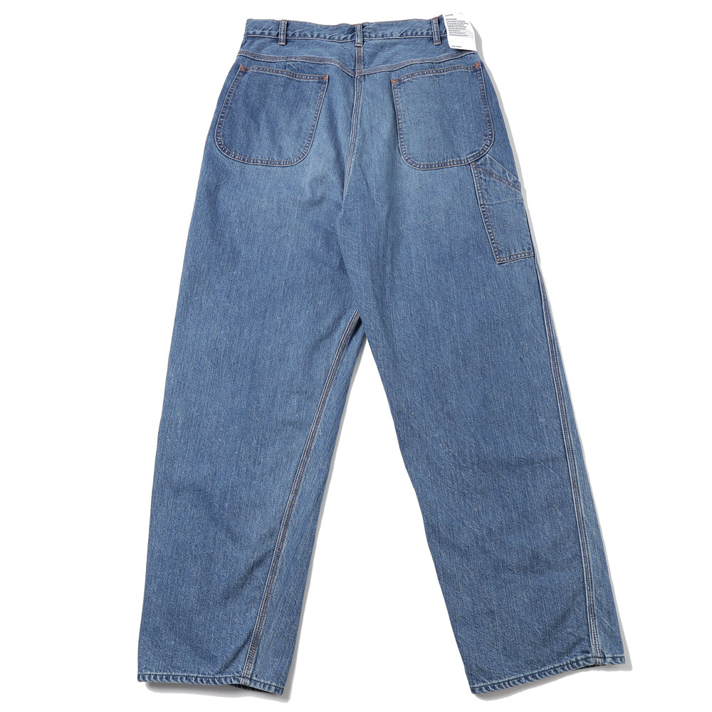 Denim Painter Pants(Medium Dark Blue Damage)