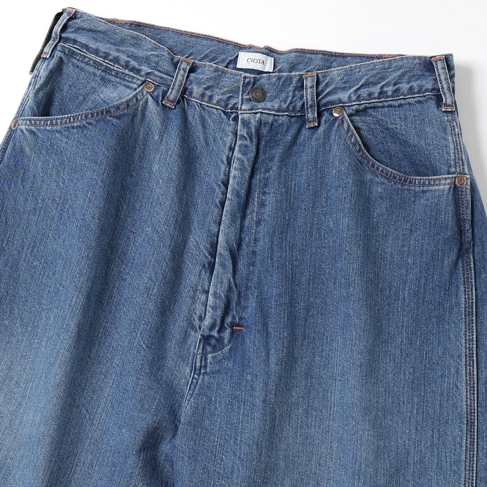 Denim Painter Pants(Medium Dark Blue Damage)