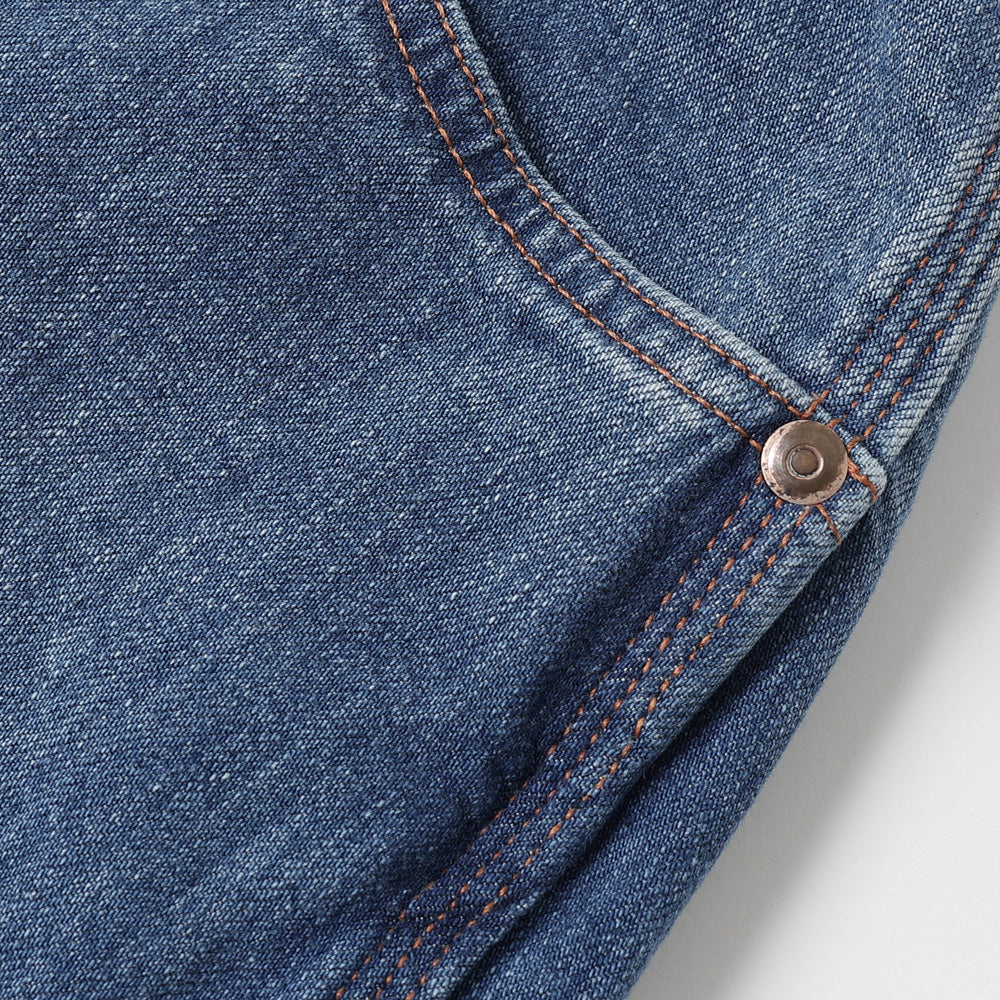 Denim Painter Pants(Medium Dark Blue Damage)