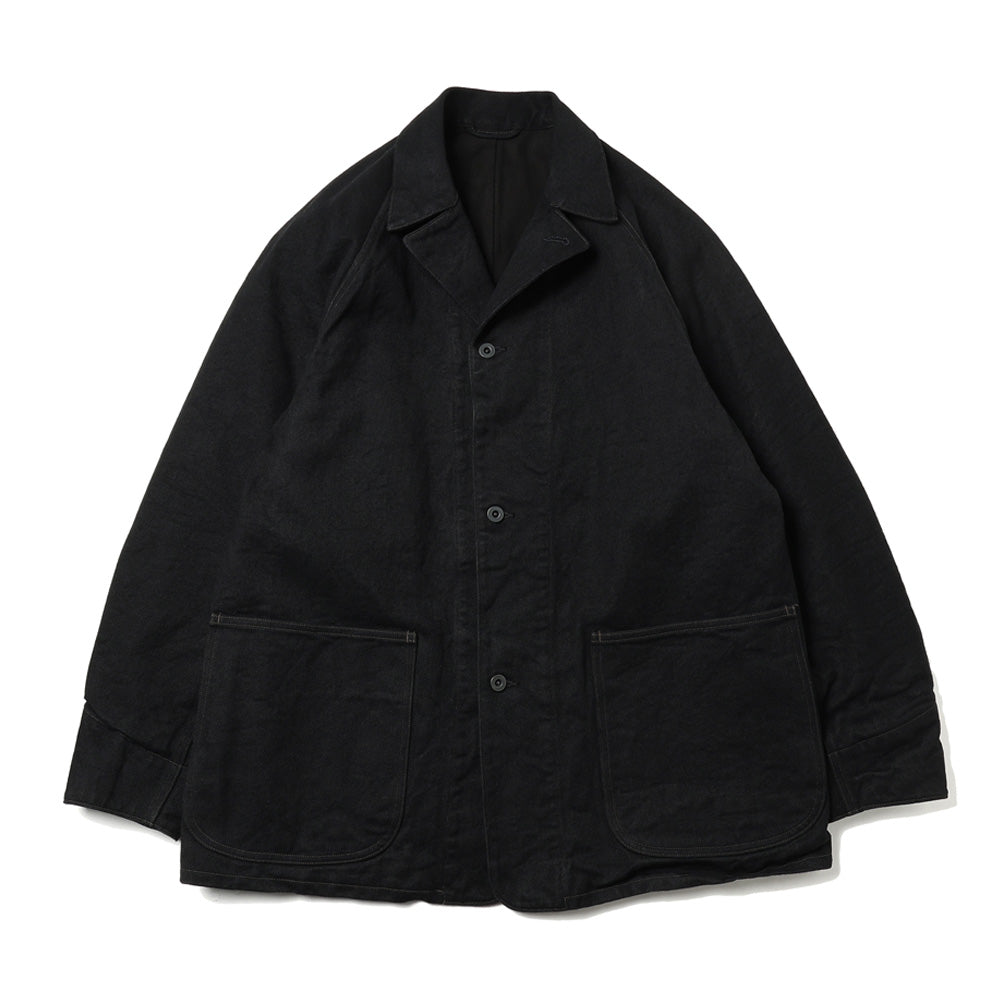 Black denim work jacket