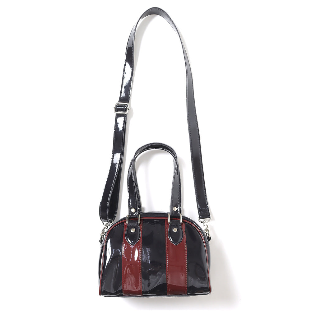 RENTON Mini Enamel Boston Bag