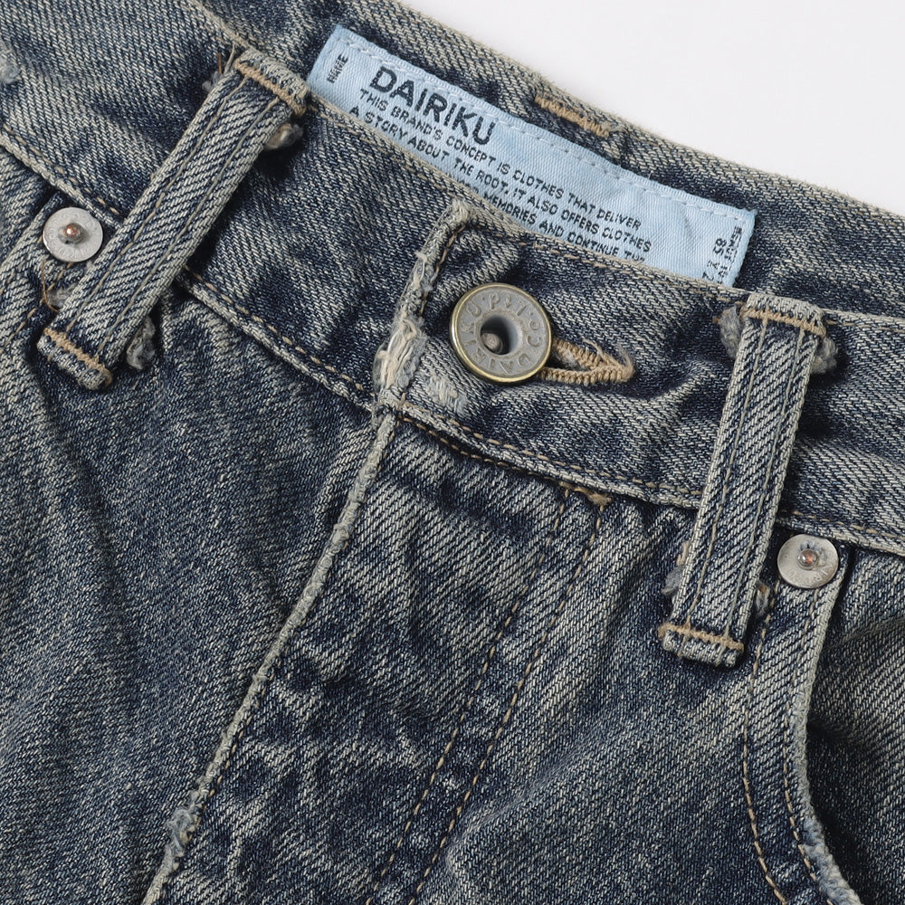 Damage Flare Denim Pants