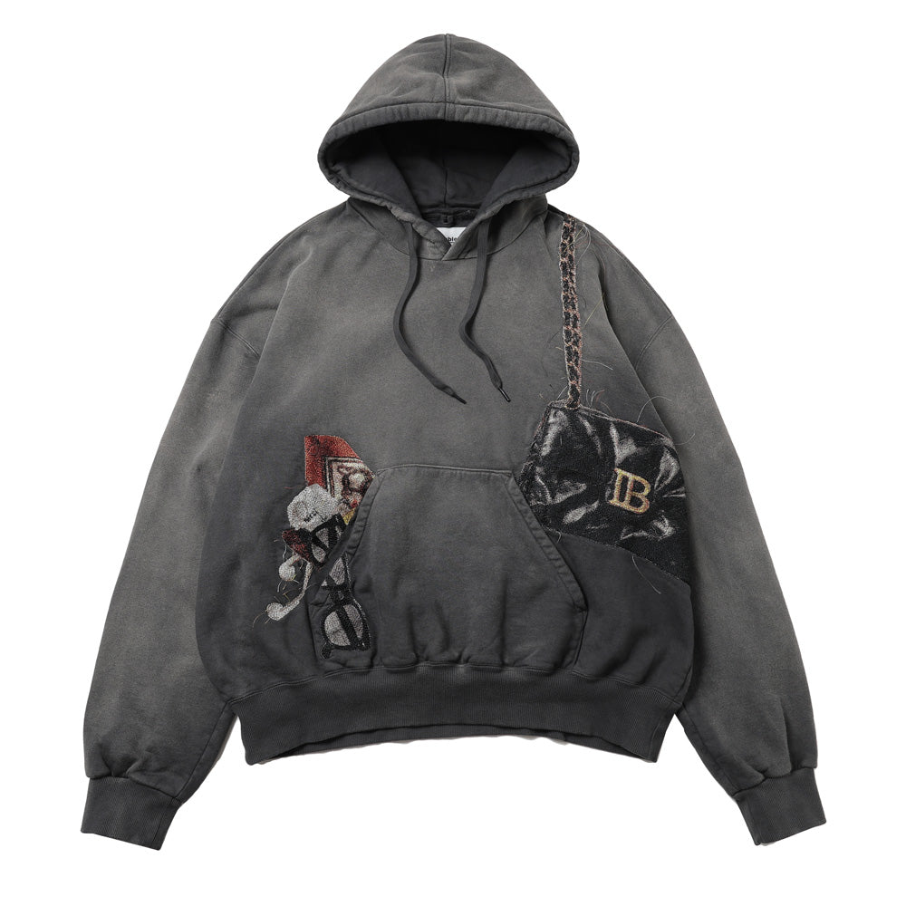 doublet(ダブレット)TROMPE L'OEIL EMBROIDERY HOODIE (26AW07CS447