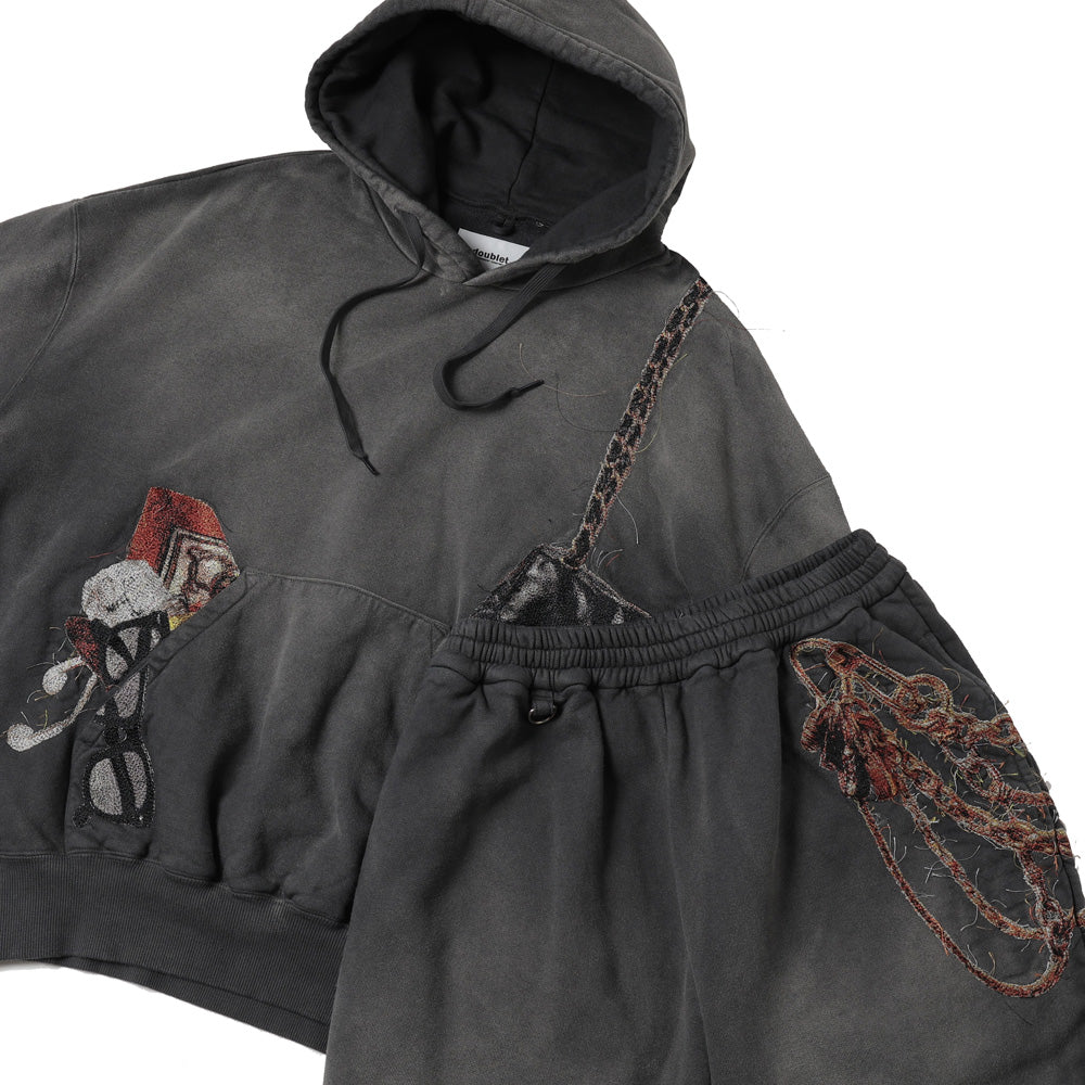 TROMPE L’OEIL EMBROIDERY HOODIE
