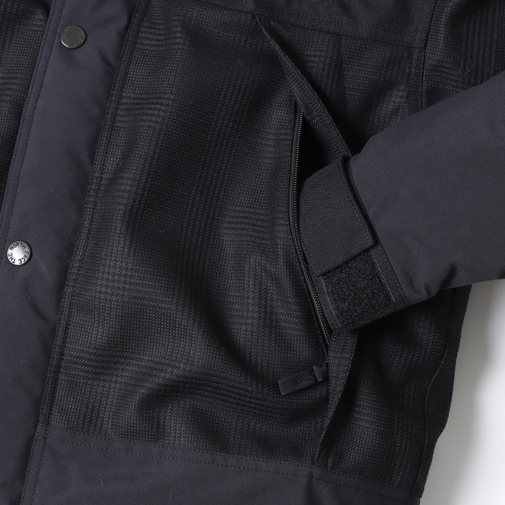 ナイロンタフタ層ラミネート×ウールエステルチェック×ナイロンオックスTHE NORTH FACE Wネーム J914
