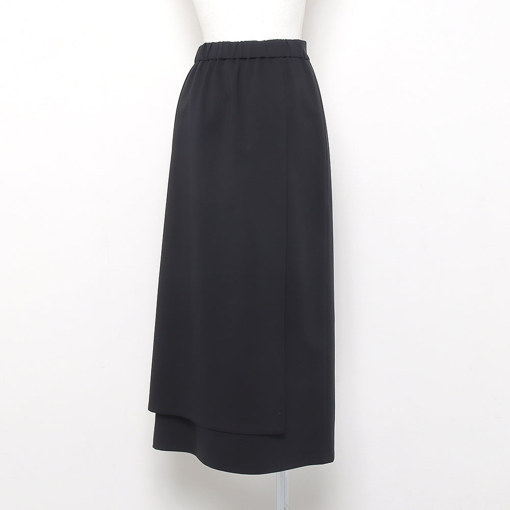 Compact Ponte Wrap Skirt