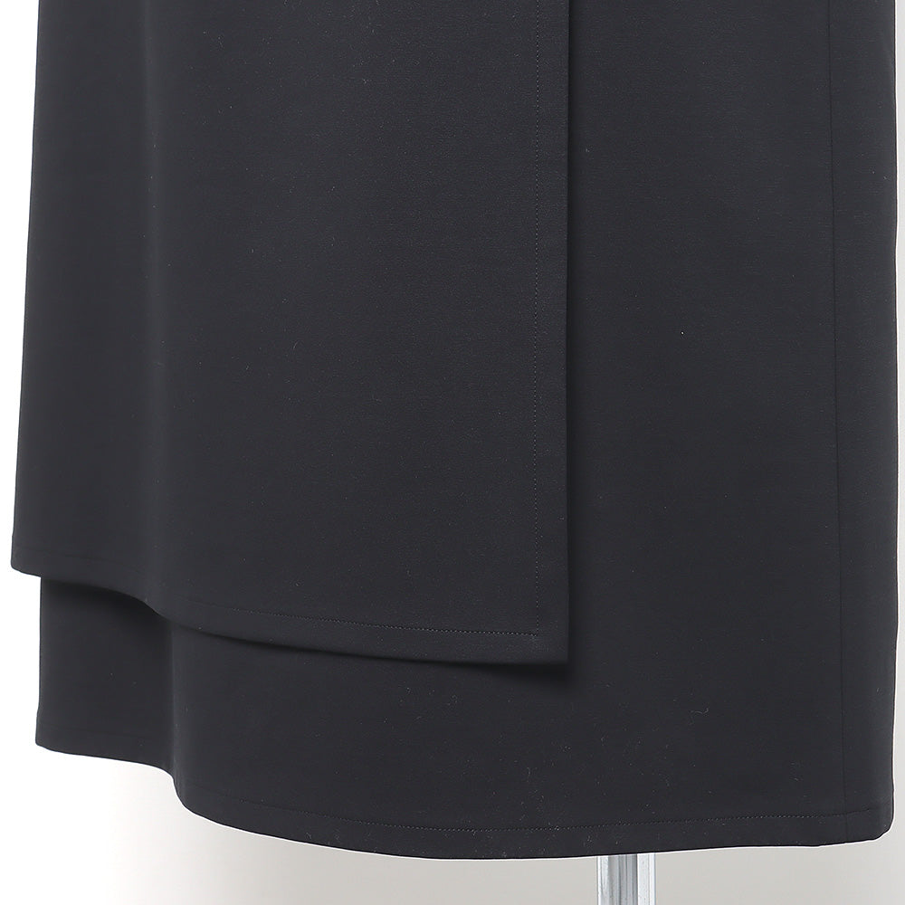 Compact Ponte Wrap Skirt