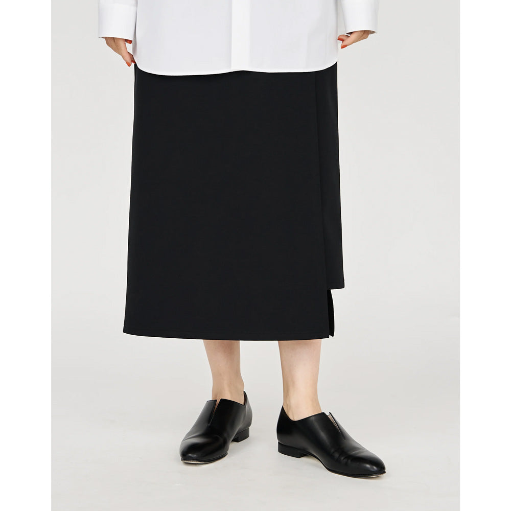 Compact Ponte Wrap Skirt