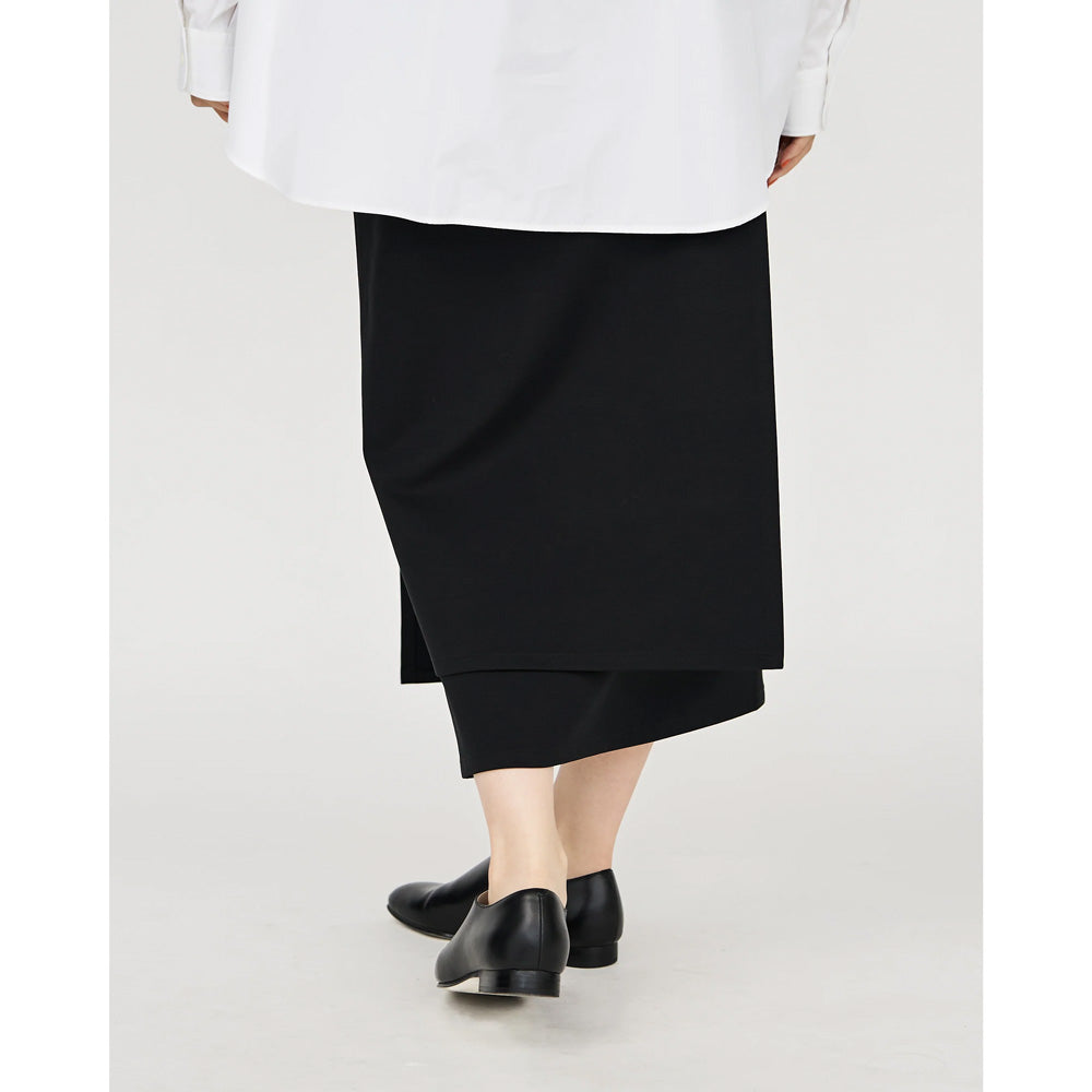 Compact Ponte Wrap Skirt