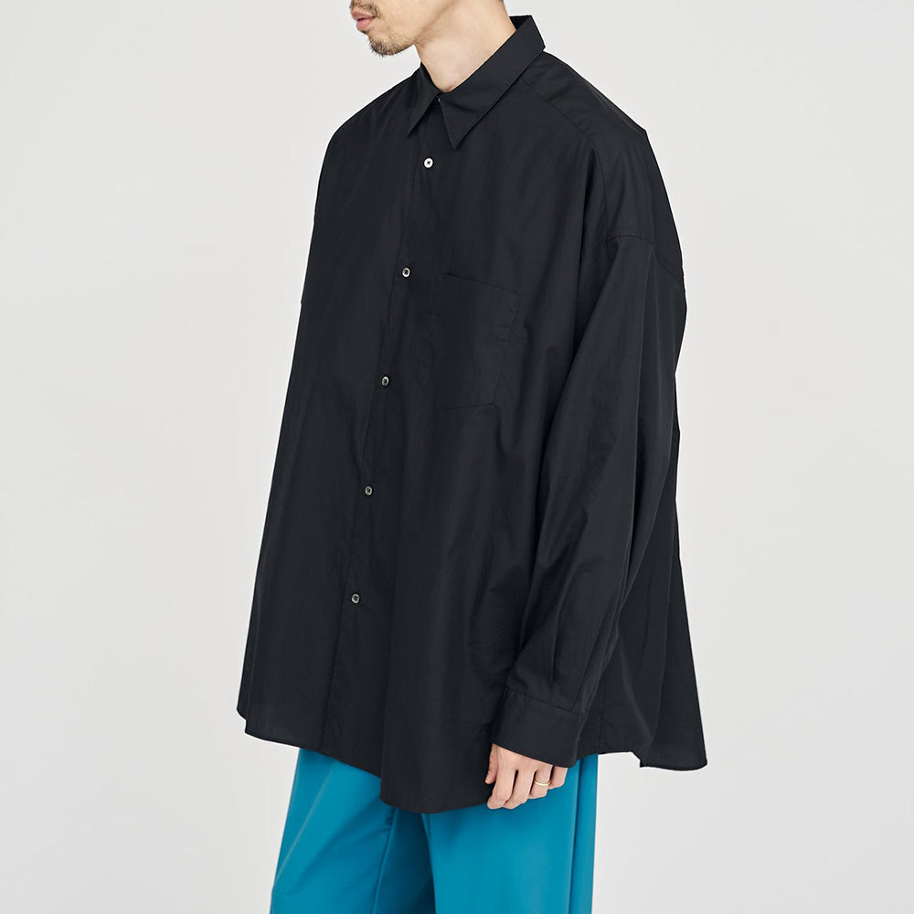 Broad L/S Oversized Regular Collar Shirt