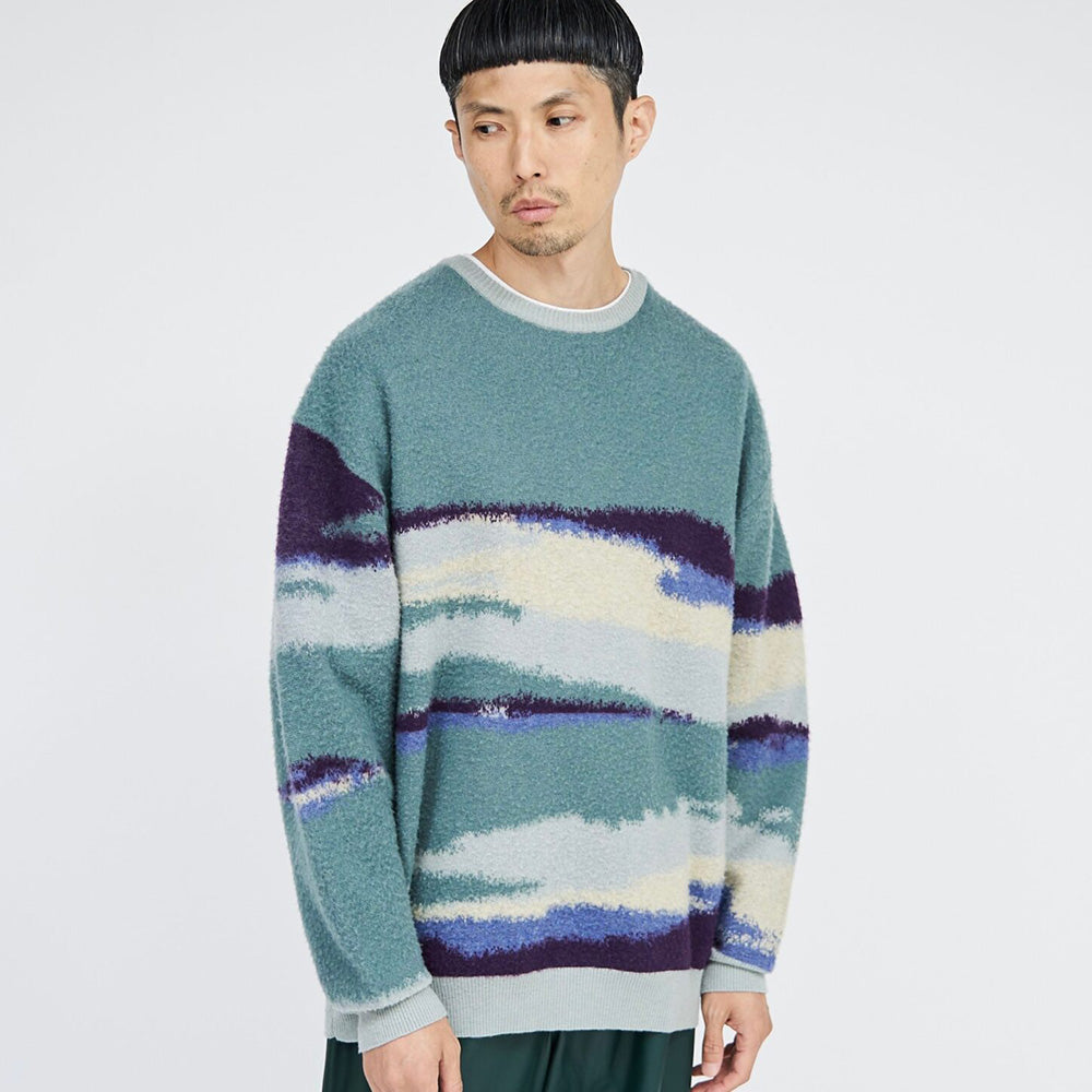 Jacquard Crew Neck