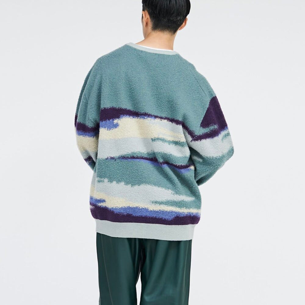 Jacquard Crew Neck