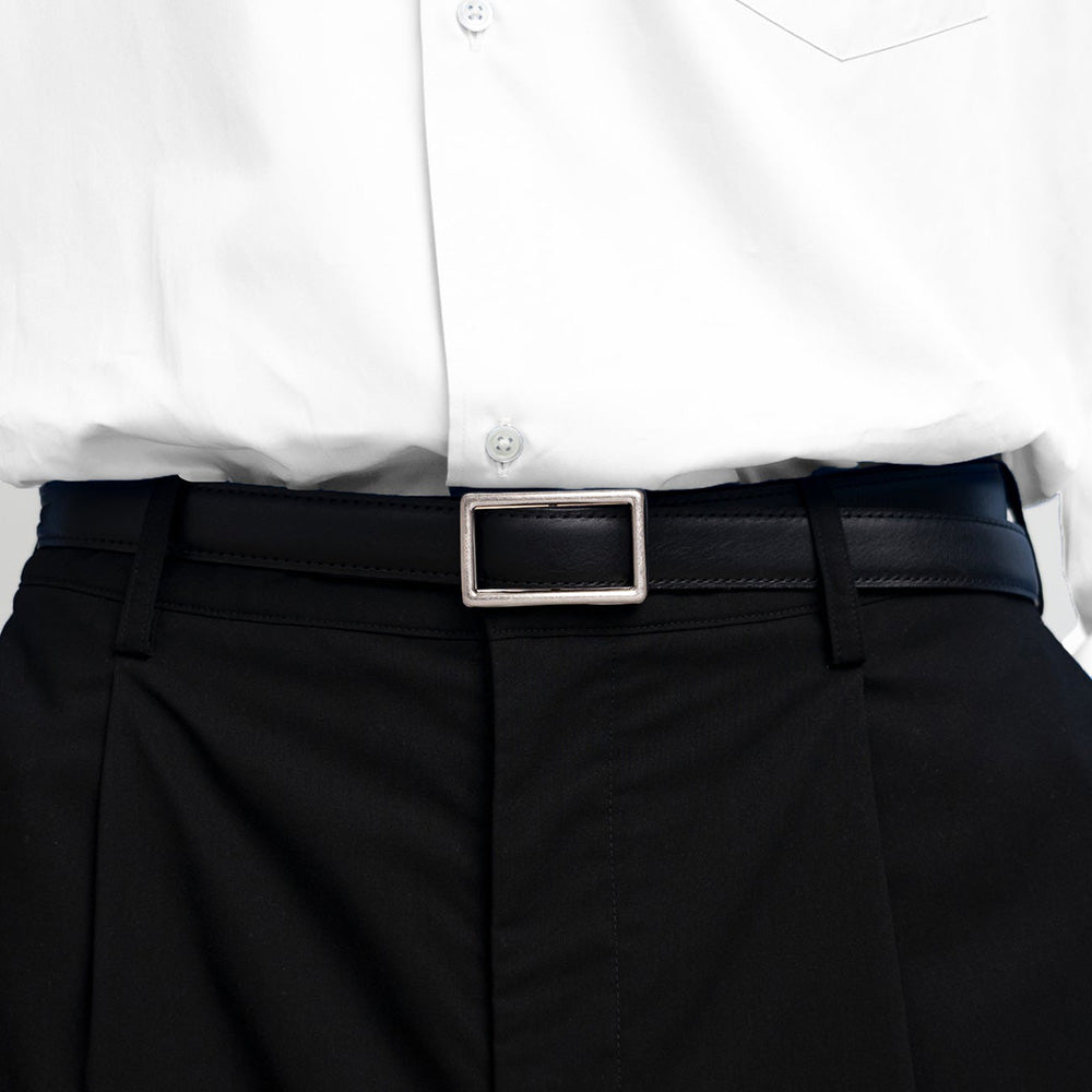 Graphpaper Holeless Leather Classic Narrow Belt