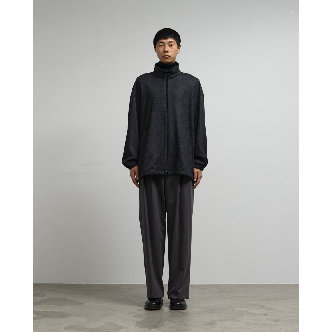 Wool Smooth Flannel Track Blouson