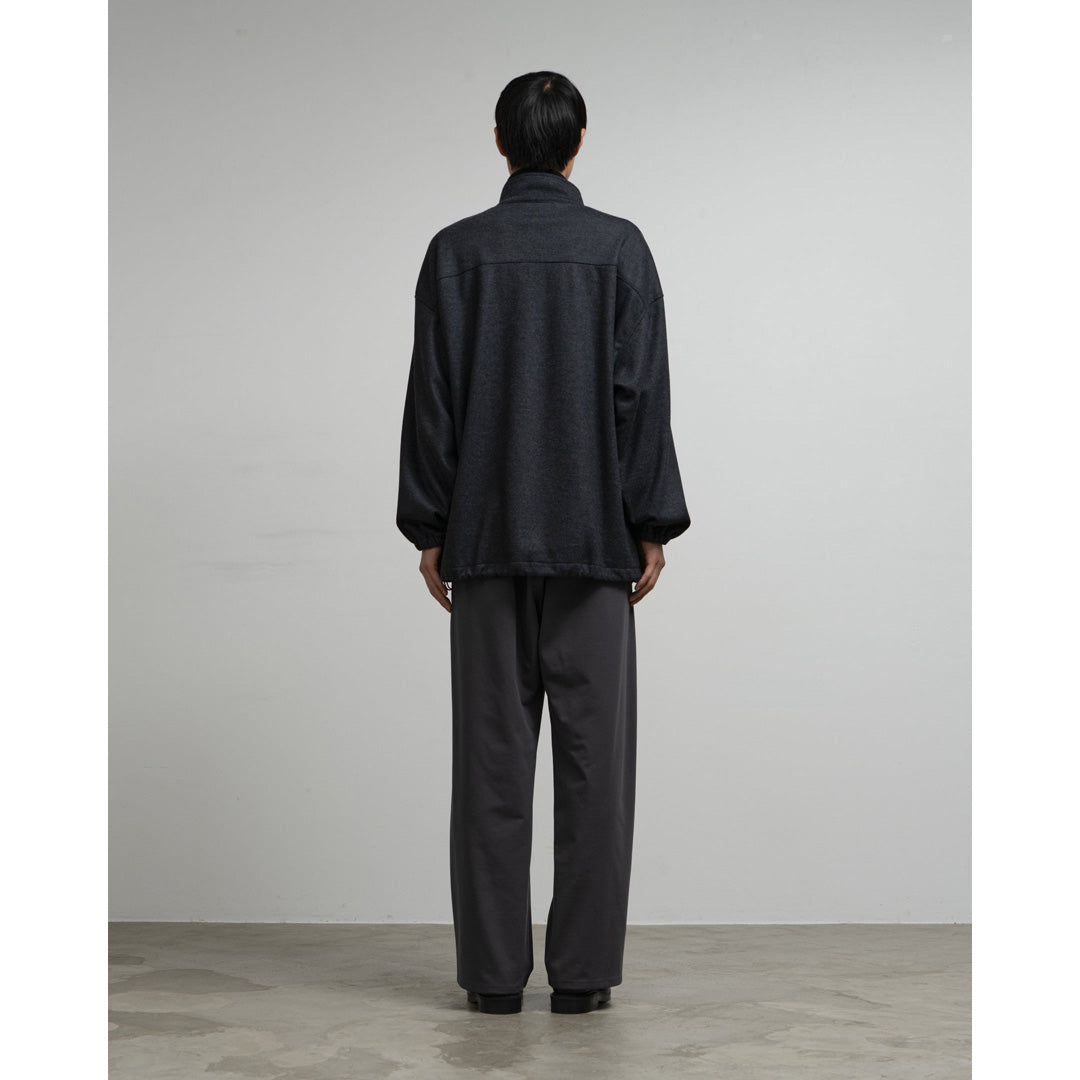 Wool Smooth Flannel Track Blouson
