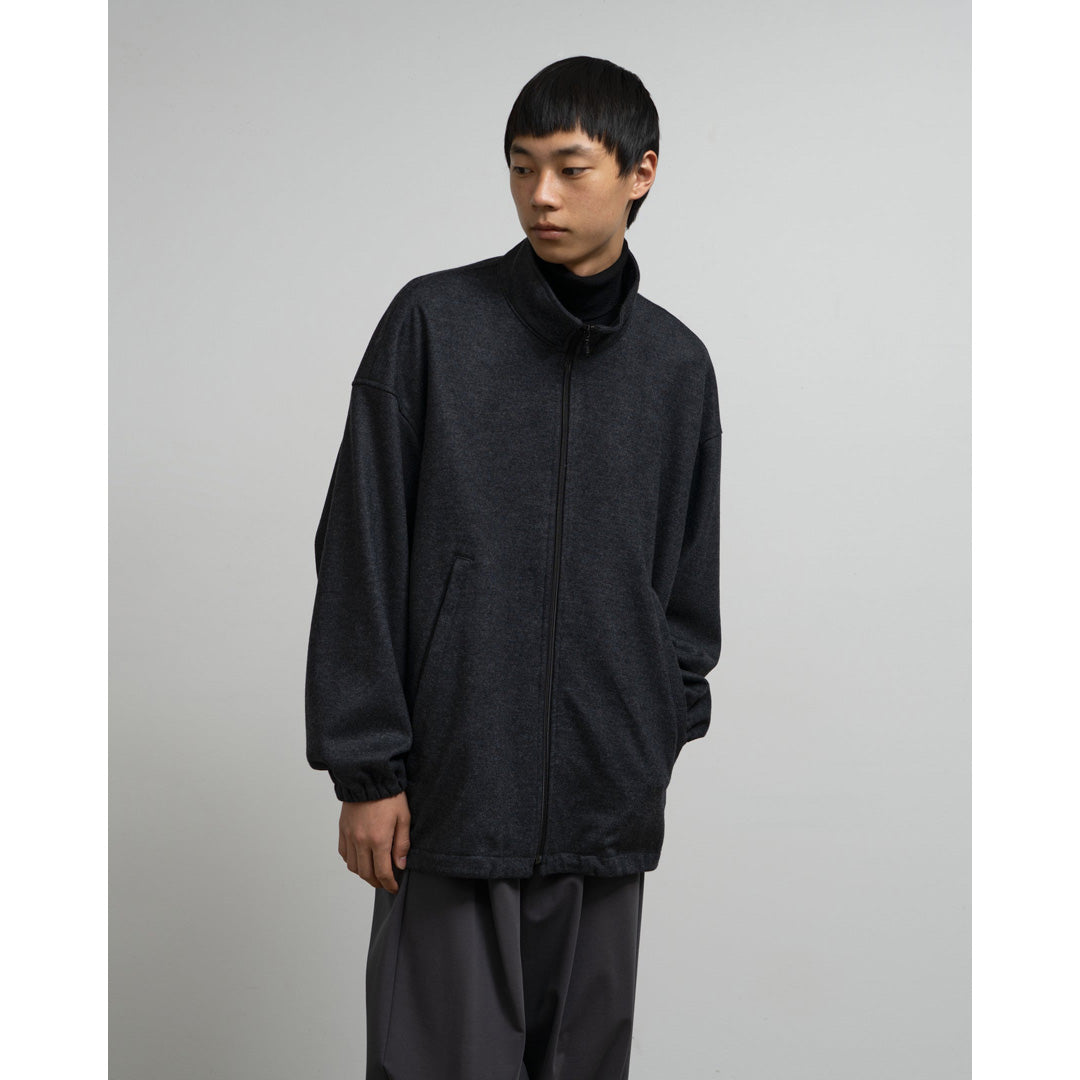 Wool Smooth Flannel Track Blouson