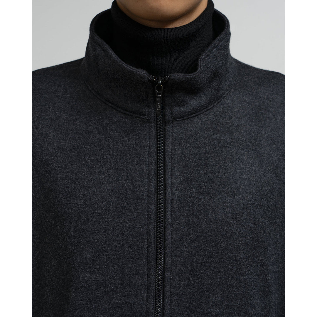 Wool Smooth Flannel Track Blouson