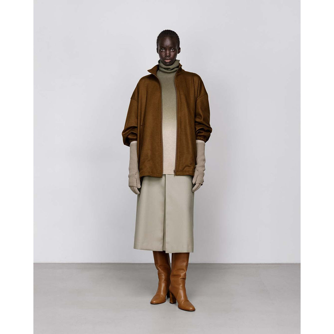 Wool Smooth Flannel Track Blouson