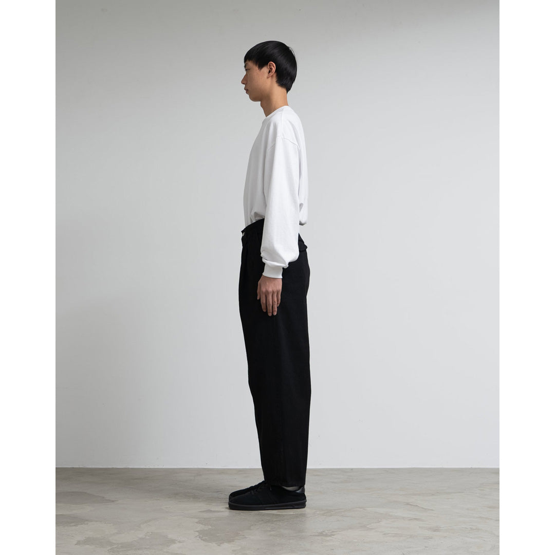 Selvage Denim Two Tuck Tapered Pants(WASHED)