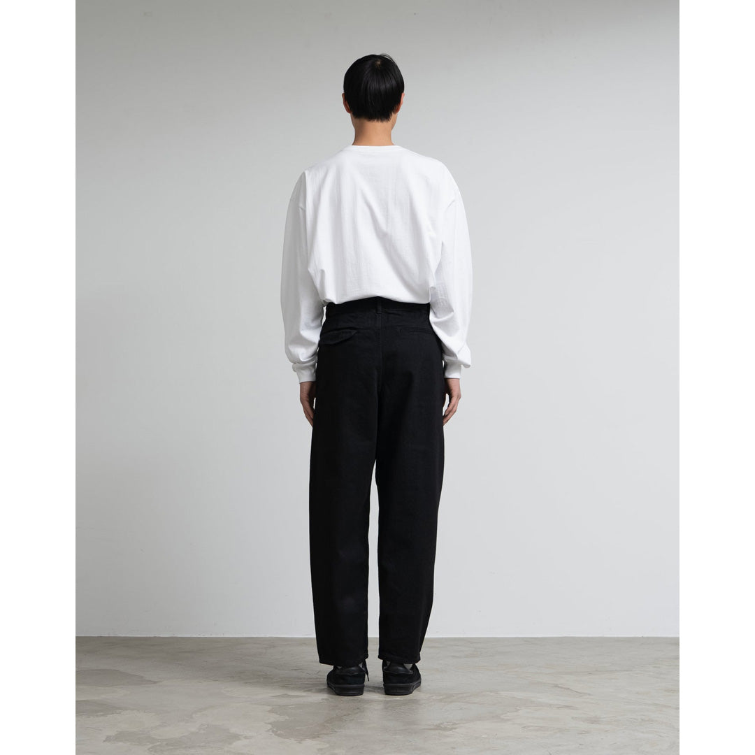 Selvage Denim Two Tuck Tapered Pants(WASHED)