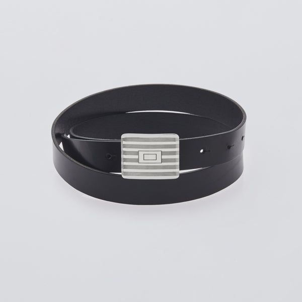 Sp02 Buckle Buckle -Black Leather-