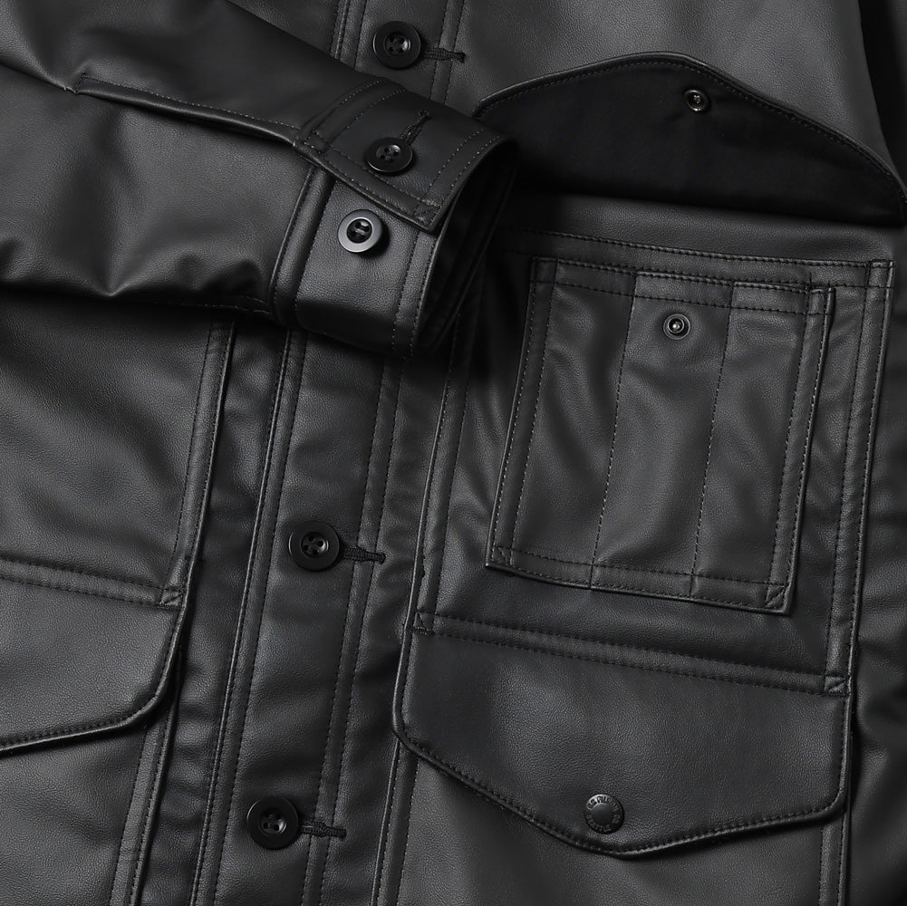 Synthetic leather (polyurethane resin) x wool mosser check FILSON W name J020