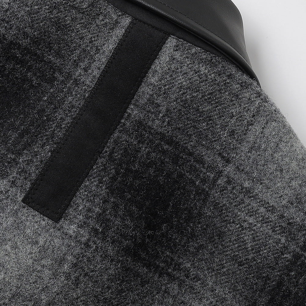 Synthetic leather (polyurethane resin) x wool mosser check FILSON W name J020