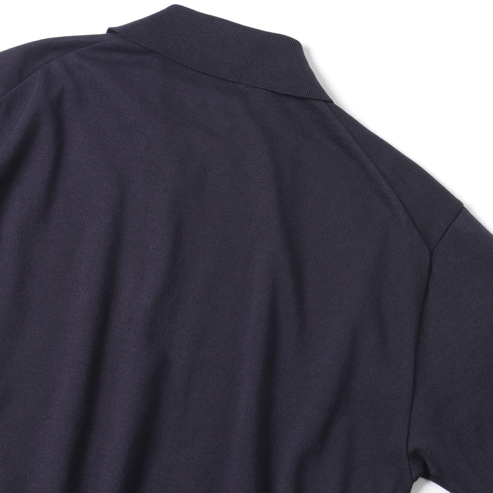Cotton knit polo shirt