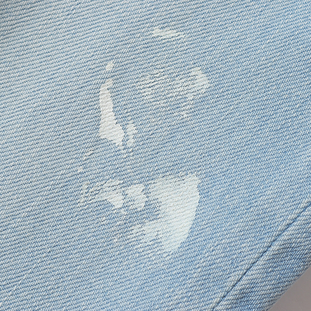 SHOE CUT JEANS ORGANIC COTTON 12oz DENIM (FADED)